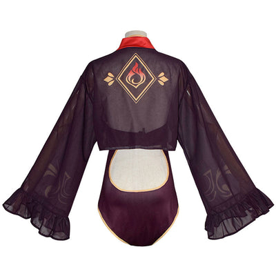 Game Genshin Impact Hu Tao Swimsuit Cosplay Costumes