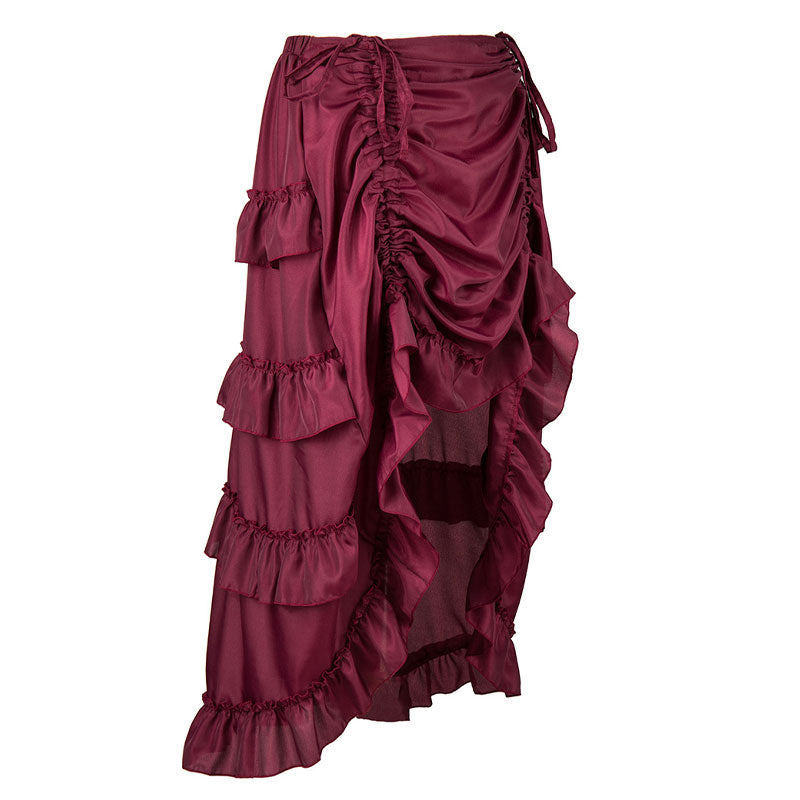 Steampunk Skirt for Corset Women Show Girl Pirate Skirts Party Clubwear Vintage
