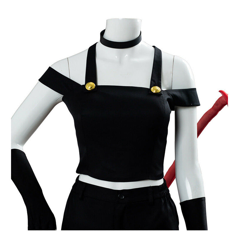 Anime Hazbin Hotel Angel Dust Balck Fullset Halloween Cosplay Costumes