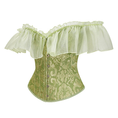 Corsets for Women Lace Short Sleeves Corset Top Sexy Bustier Lingerie Waist Trainer Corset