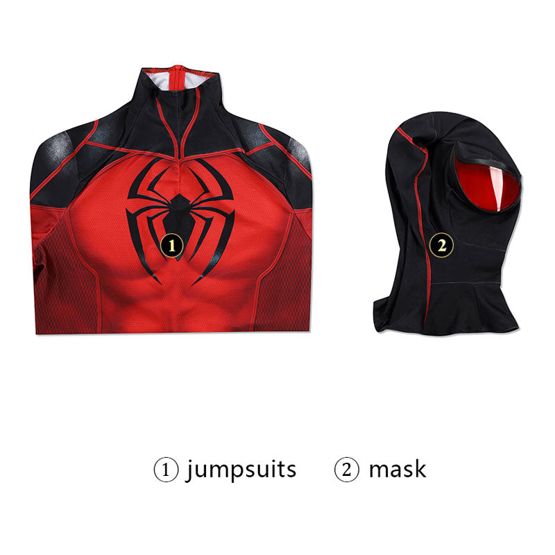 Spider-Man Scarlet Spider Suit Cosplay Costumes