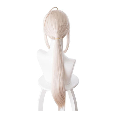 FGO Fate/Grand Order Saber Altria Chemical 70cm Light Pink Yellow Ponytail Cosplay Wigs