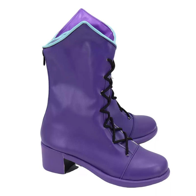 LOL Zeri Purple Cosplay Shoes