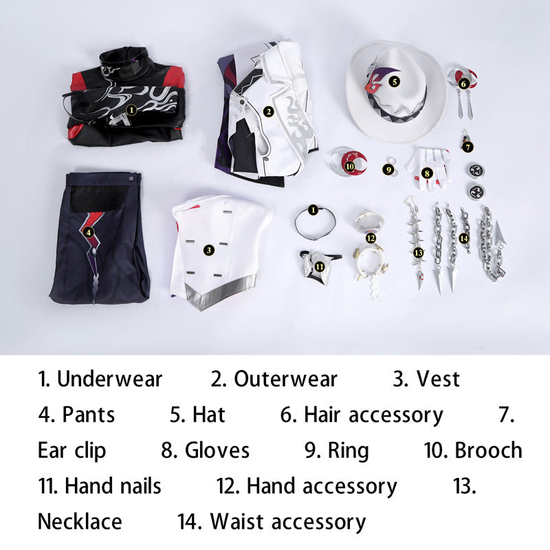 Honkai Star Rail Ashveil Cosplay Costumes