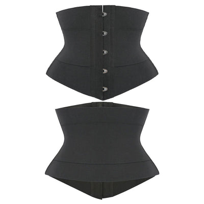Womens Waist Trainer Cincher Heavy Duty Steel Boned Underbust Waspie Corse