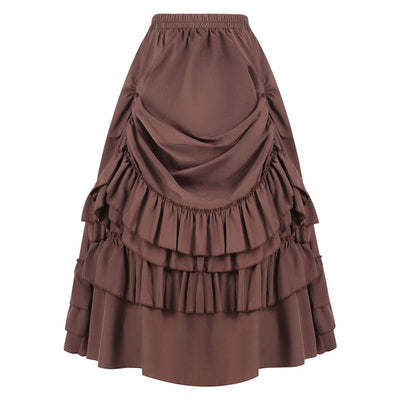 Vintage Gothic Victorian Renaissance Retro Women's Short Skirt Halloween Cosplay Costumes