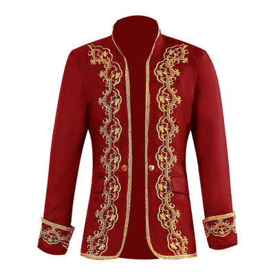 European Style Palace Opera Stage Performance Gold Studded Dress Cosplay Costumes
