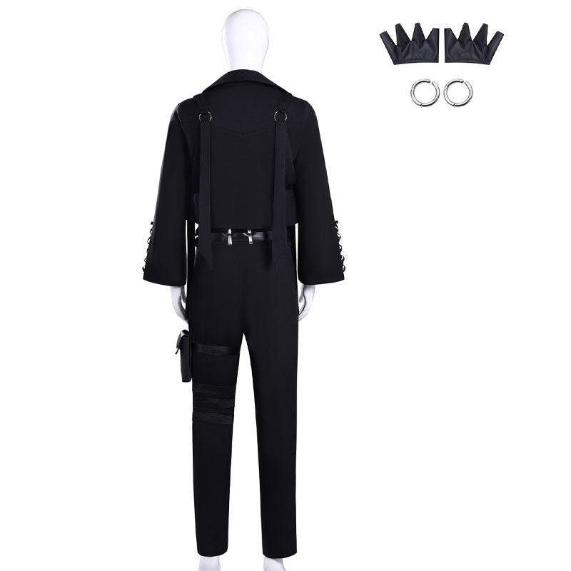 Tamon's B-Side Tamon Fukuharaa Black Vest Uniform Cosplay Costume