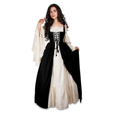 European Queen Retro Court Medieval Drama Stage Performance Dress Cosplay Costumes