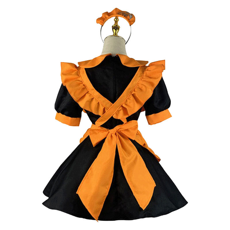 Halloween Party Pumpkin Maid Cosplay Costumes