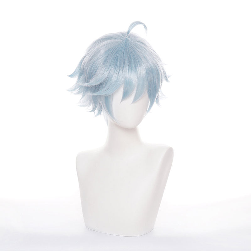 Game Genshin Impact Chongyun Light Cyan Halloween Cosplay Wigs