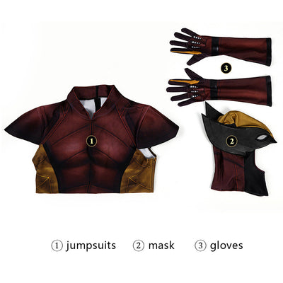 Deadpool 3 Wolverine and Deadpool Wolverine Brown Battle Suit Cosplay Costumes