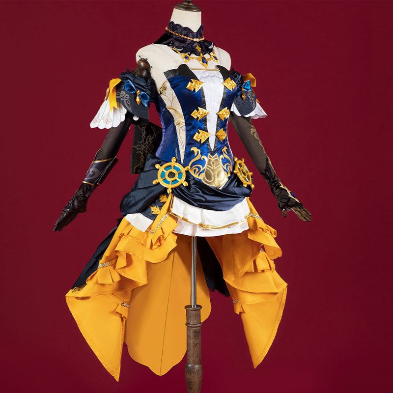 Game Genshin Impact Navia Fullset Cosplay Costume
