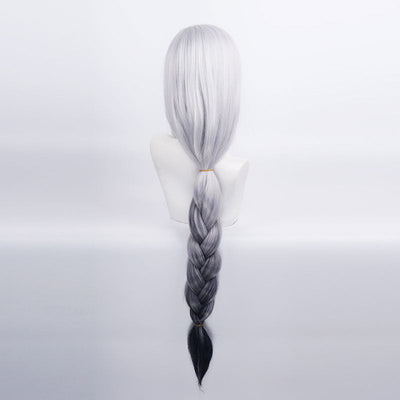 Game Genshin Impact Shenhe Long Grey Gradient Black Cosplay Wigs