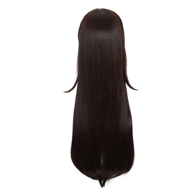 Game Genshin Impact Amber Dark brown Long Cosplay Wigs