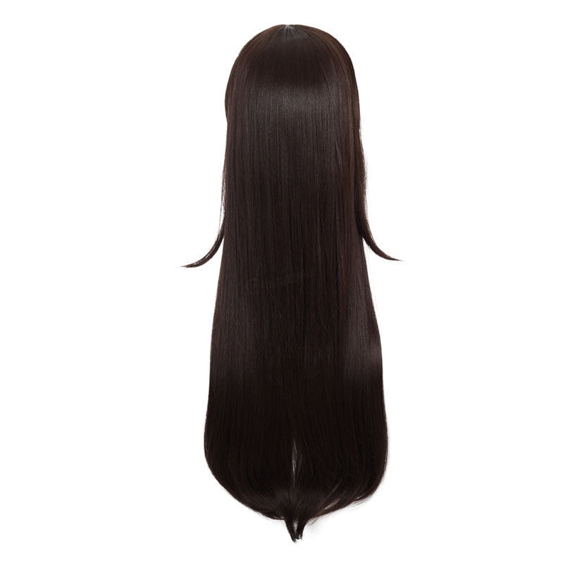 Game Genshin Impact Amber Dark brown Long Cosplay Wigs
