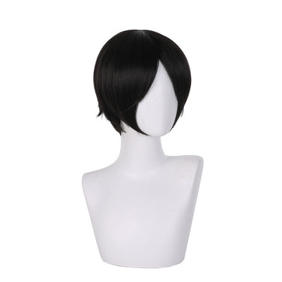 Anime Blue Period Yotasuke Takahashi Black Short Cosplay Wigs