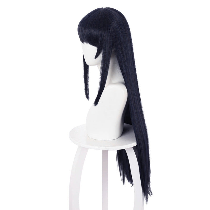 Anime High-Rise Invasion Yuri Honjo Long Dark Blue Cosplay Wigs