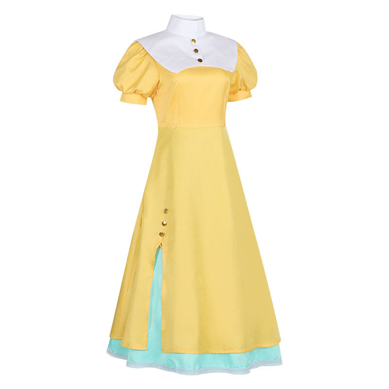 Cardcaptor Sakura Tomoyo Daidouji Yellow Dress  Cosplay Costumes
