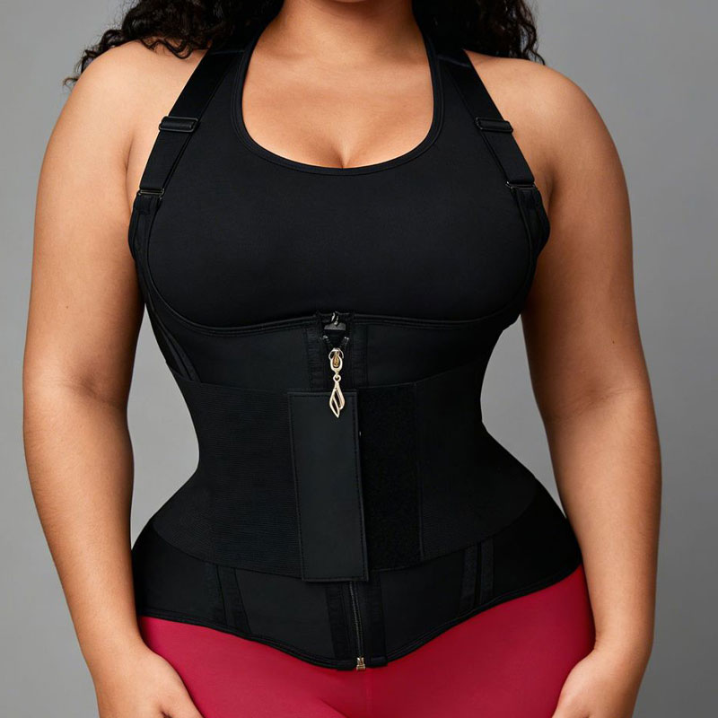 Waist Trainer for Women, Tummy Control Sports Girdle, Workout Body Shaper with Adjustable Shoulder Strap