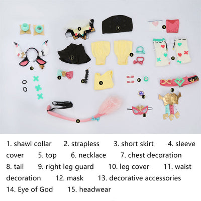 Genshin Impact Varesa Uniform Cosplay Costumes