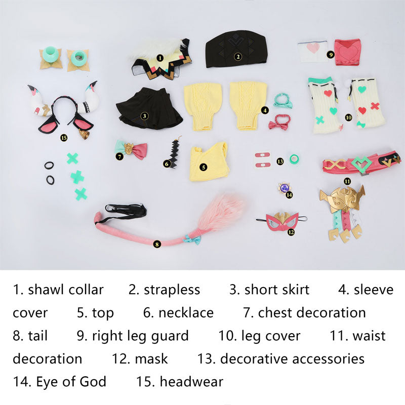 Genshin Impact Varesa Uniform Cosplay Costumes