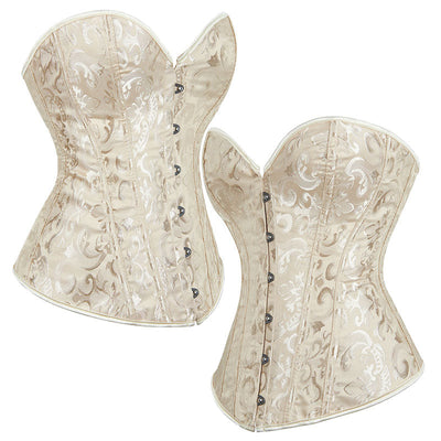 Court Style Bridal Corset Shaper Bust Lifting Waist Cinching Tight Bustier Camisole Tank Top Hourglass Shapewear
