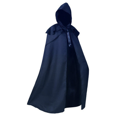 Medieval Retro Gothic Long Halloween Cape with Hood Cosplay Costumes