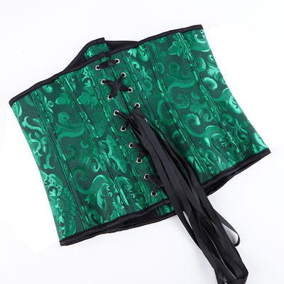 Corset Women‘s Brocade Underbust Boned Corsets Bustier Waist Trainer