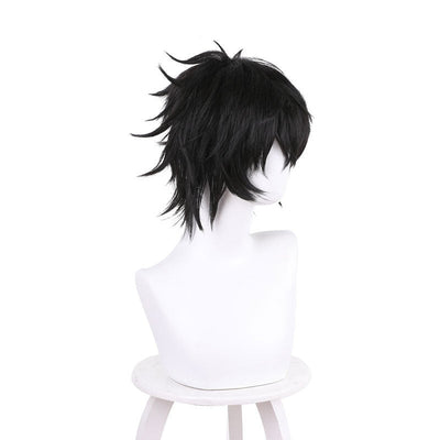 Anime The Rising of The Shield Hero Naofumi Iwatani Short Black Cosplay Wigs
