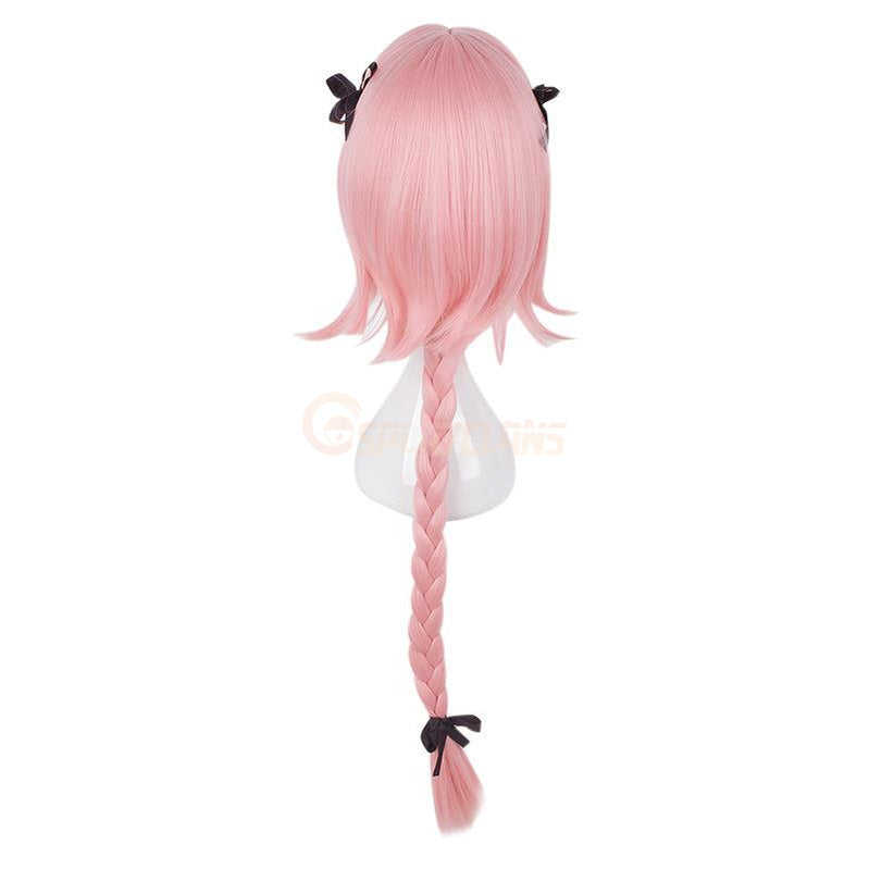 FGO Fate/Grand Order Astolfo Sailor Pink Long braid Cosplay Wigs