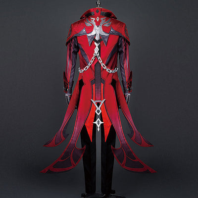 Game Genshin Impact Diluc Red Dead of Night Cosplay Costumes