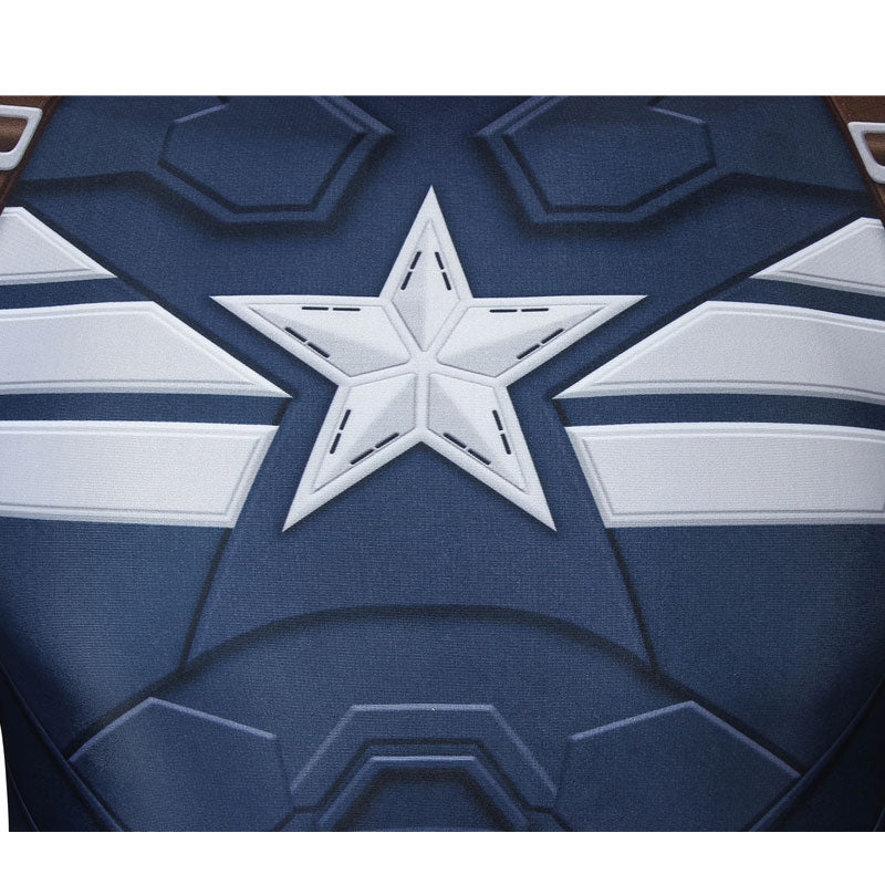 Captain America: The Winter Soldier Steve Rogers Jumpsuit Cosplay Costumes