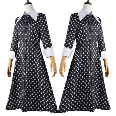 The Addams Family Wednesday Christina Ricci Dress Cosplay Costumes