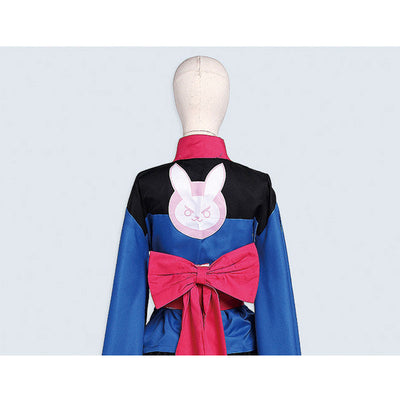Game Overwatch D.Va Hana Song Kimono Lolita Dress Cosplay Costumes