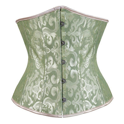 Corset Women‘s Brocade Underbust Boned Corsets Bustier Waist Trainer