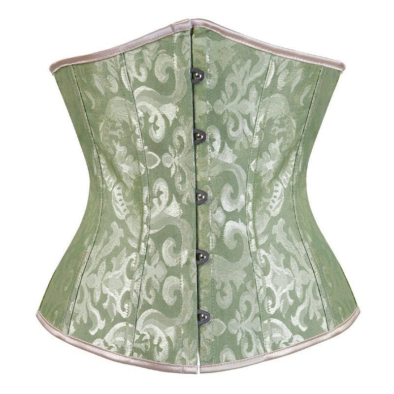 Corset Women‘s Brocade Underbust Boned Corsets Bustier Waist Trainer