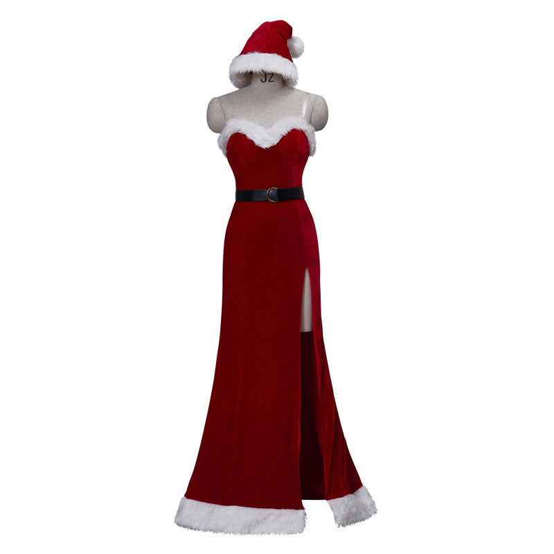 Christmas Roger Rabbit Womens Red Sequin Dress Cosplay Costume