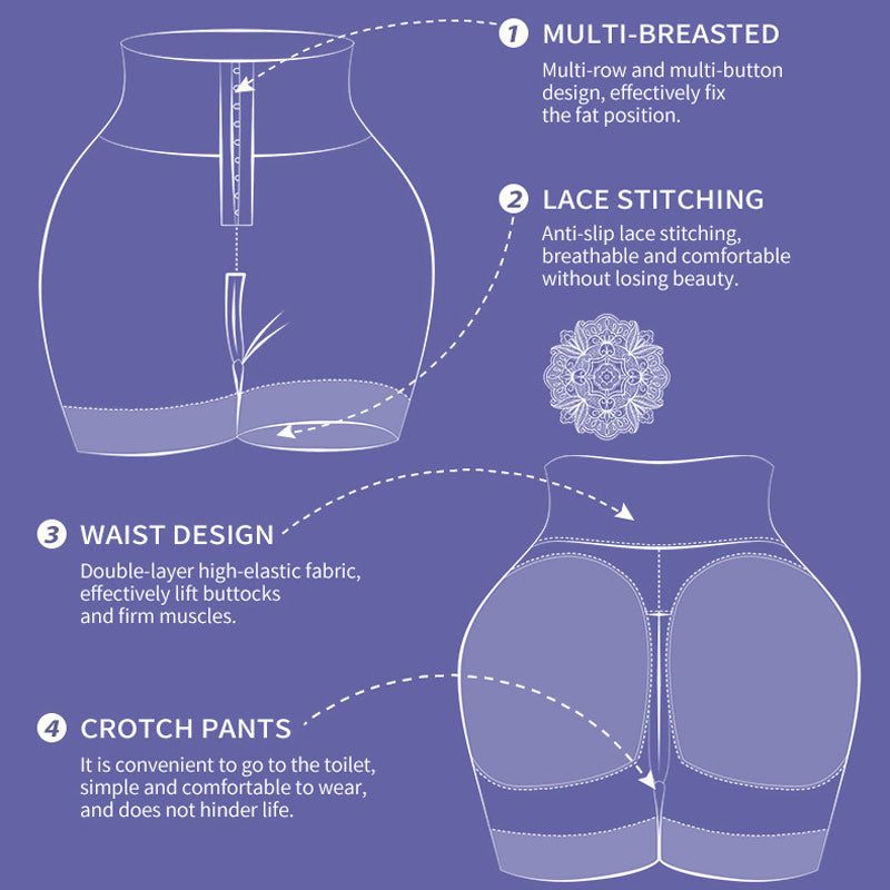 Plus Size Shapewear Faja Body Shaper Tummy Control Shapewear Fajas Colombianas Moldeadoras Butt Lifting Shorts
