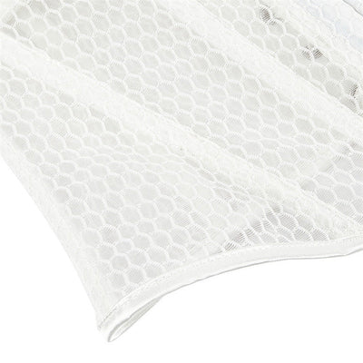 Retro Court Style Breathable Mesh Bra with Herringbone Fit Cosplay Costumes