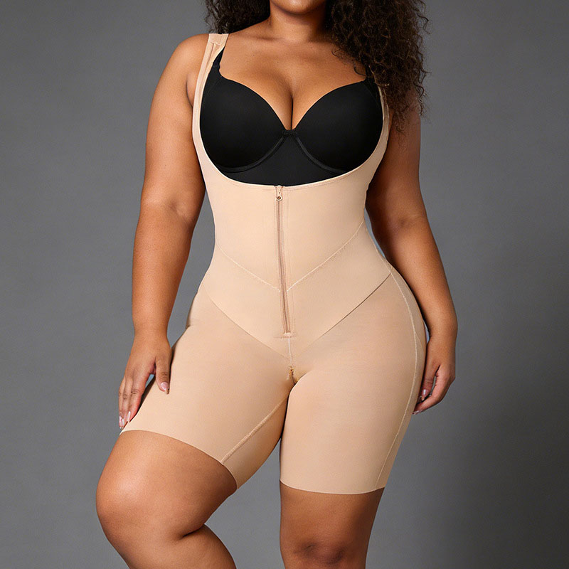 Shapewear for Women Tummy Control Fajas Colombianas Body Shaper Butt Lifter Compression Garment Open Bust Bodysuit