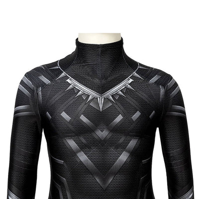 Anime Black Panther Children Jumpsuit Cosplay Costume