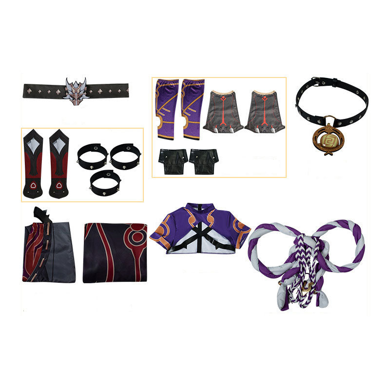 Game Genshin Impact Arataki Itto Fullsuit Cosplay Costume