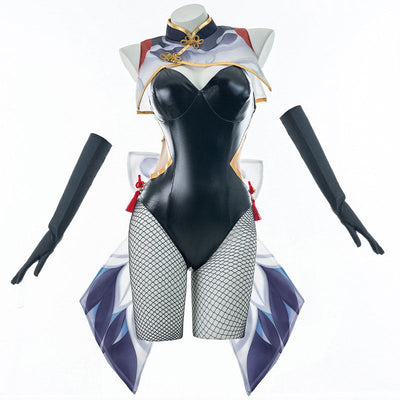 Game Genshin Impact Shenhe Bunny Girl Cosplay Costumes