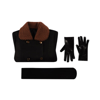 M3GAN AI Doll Megan Black Coat Cosplay Costumes
