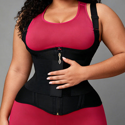 Waist Trainer for Women, Tummy Control Sports Girdle, Workout Body Shaper with Adjustable Shoulder Strap