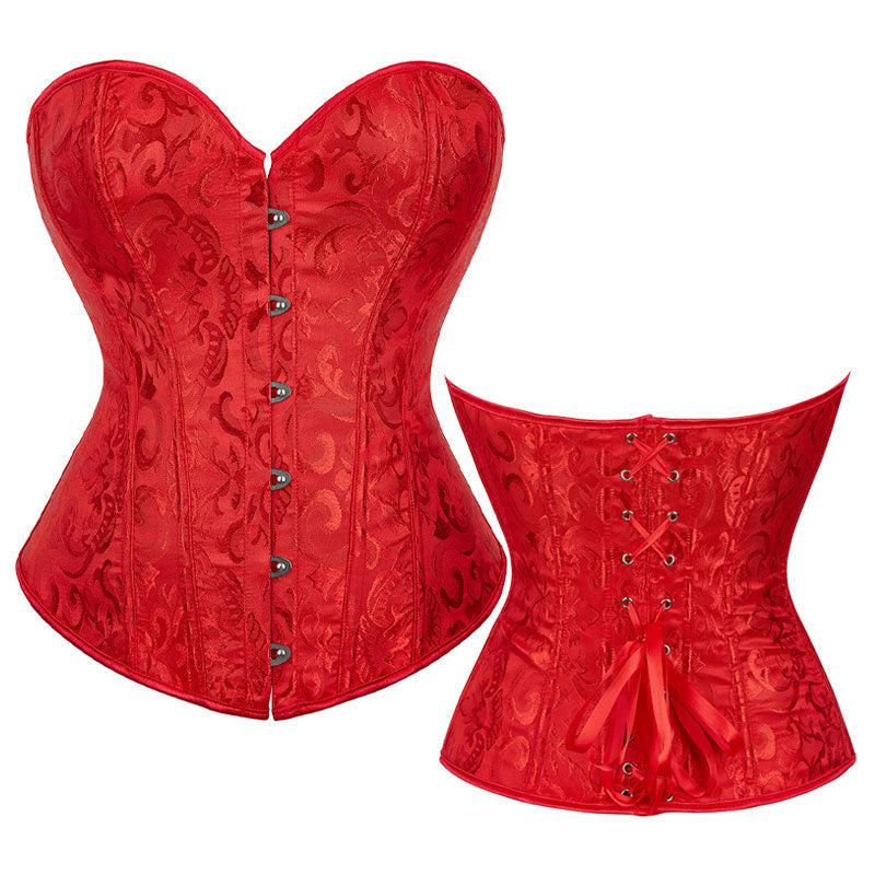 Court Style Bridal Corset Shaper Bust Lifting Waist Cinching Tight Bustier Camisole Tank Top Hourglass Shapewear
