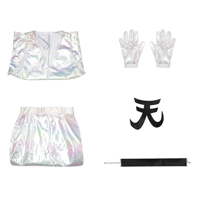 New Panty & Stocking with Garterbelt Polyester Silver Cosplay Costumes