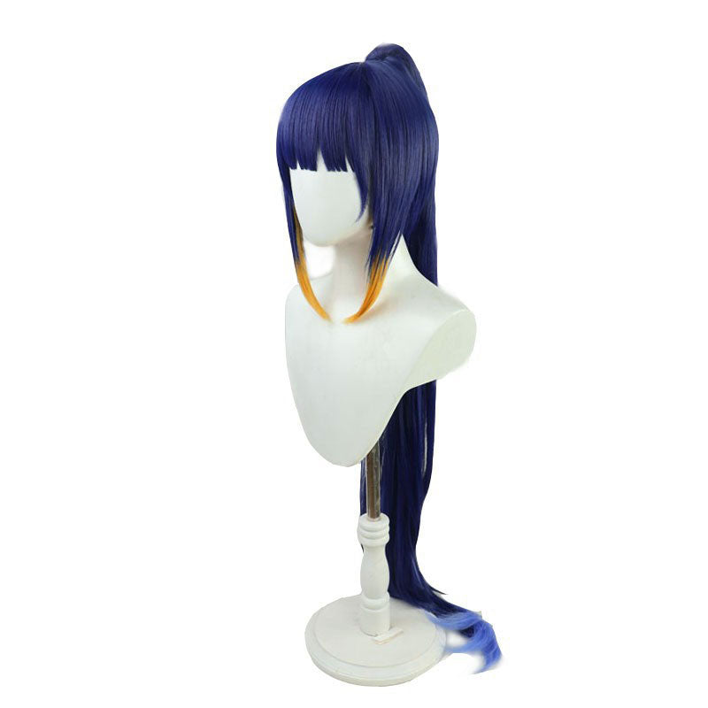 Hololive English Virtual Youtuber Ninomae Ina'nis Single Ponytail Cosplay Wigs