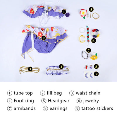 Love Live! Toujou Nozomi Swimsuit Cosplay Costumes